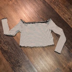 H&M off the shoulder cropped top